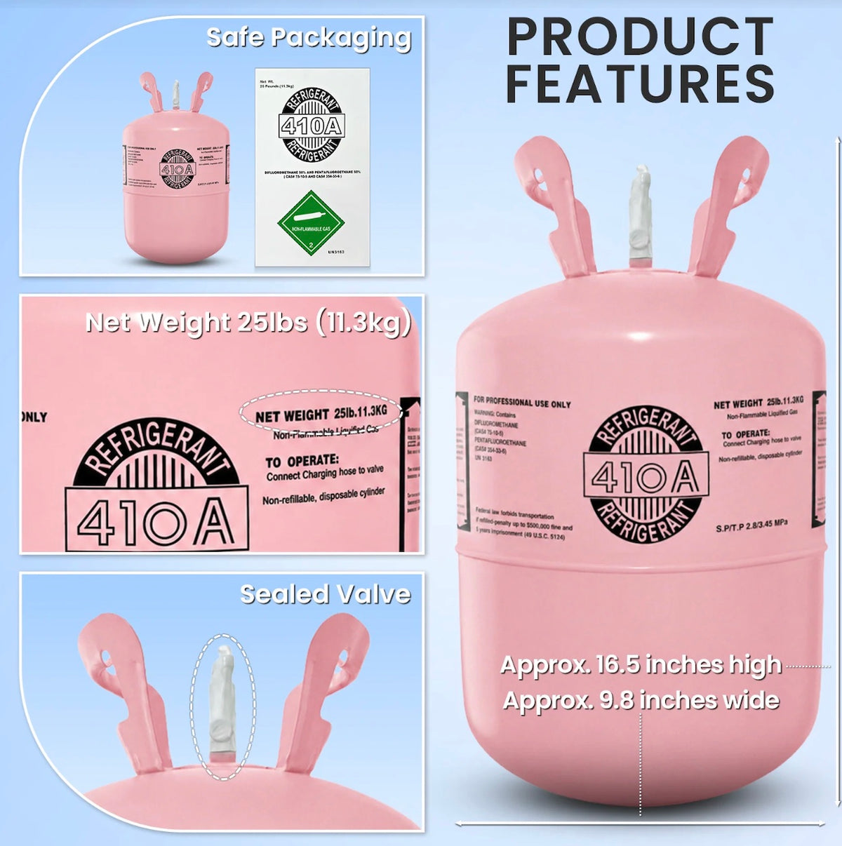 R410A compatible HVAC or refrigeration equipment