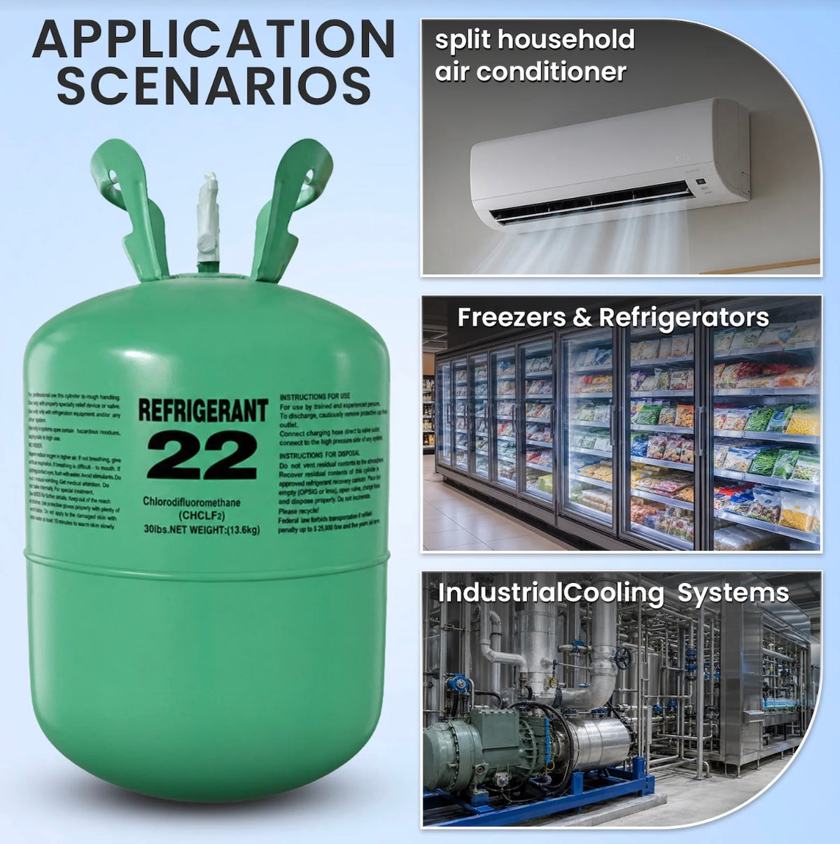 R22 refrigerant cylinder